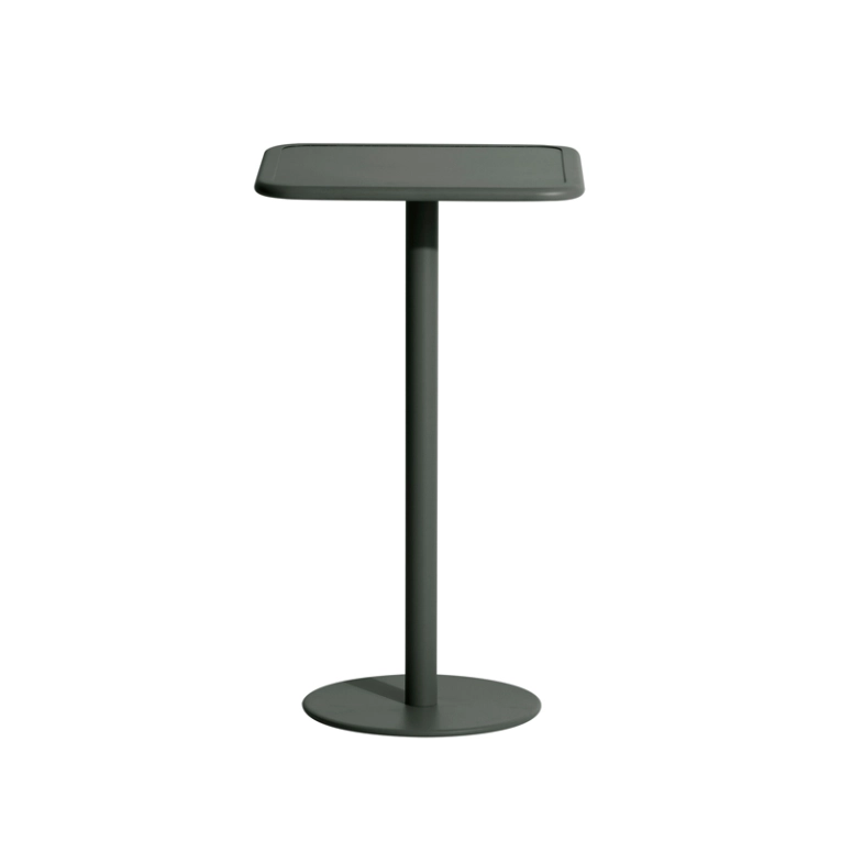 Table extérieur Mange-debout WEEK-END carré Vert bouteille PETITE FRITURE