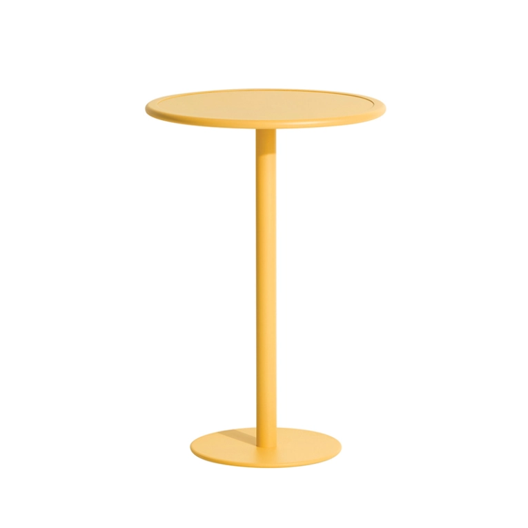 Table extérieur Mange-debout WEEK-END rond Safran PETITE FRITURE