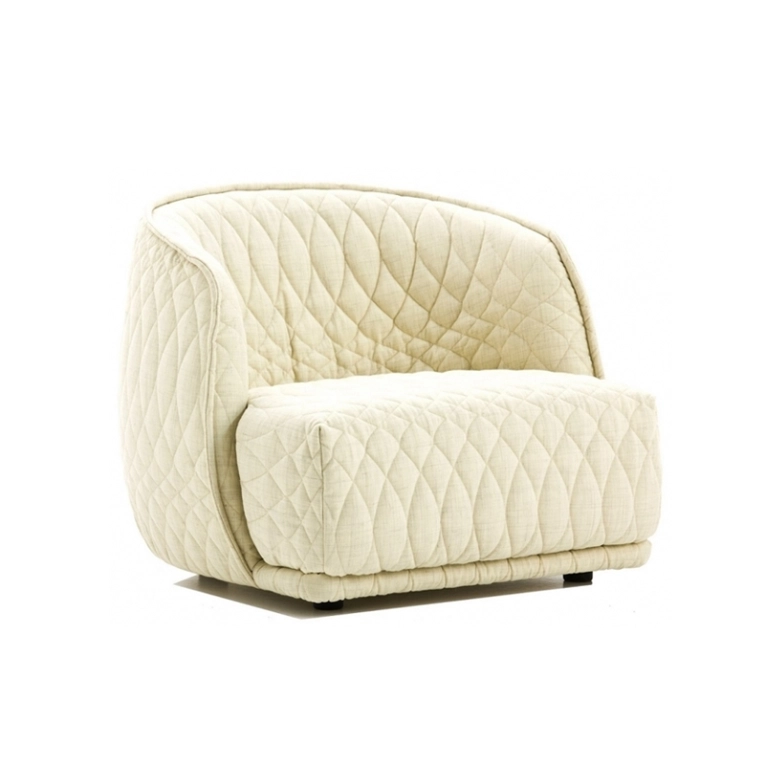 Fauteuil REDONDO Blanc cassé 113 MOROSO