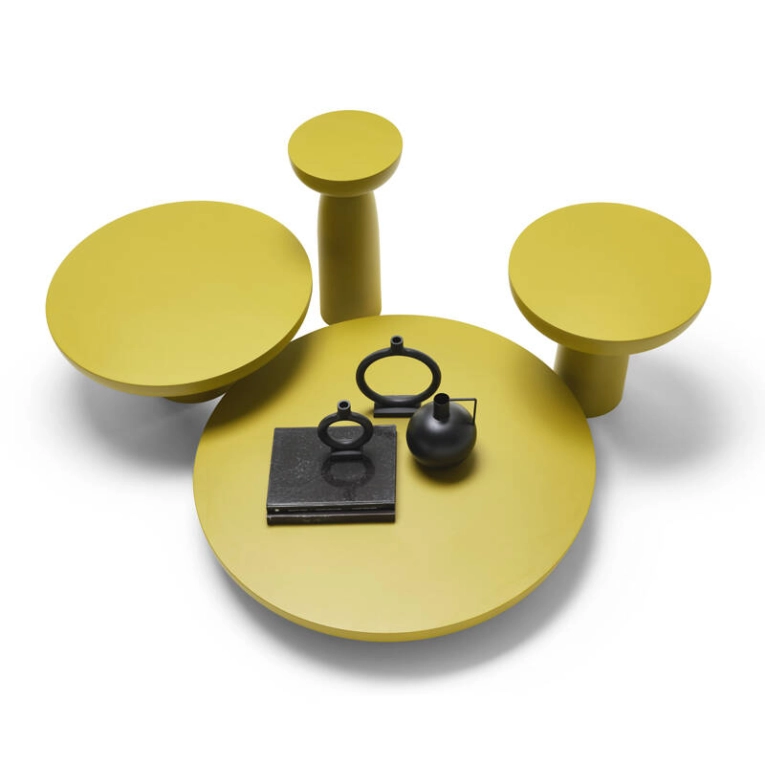 Table basse OLO COLOURS Ø 100 Jaune curry MOGG