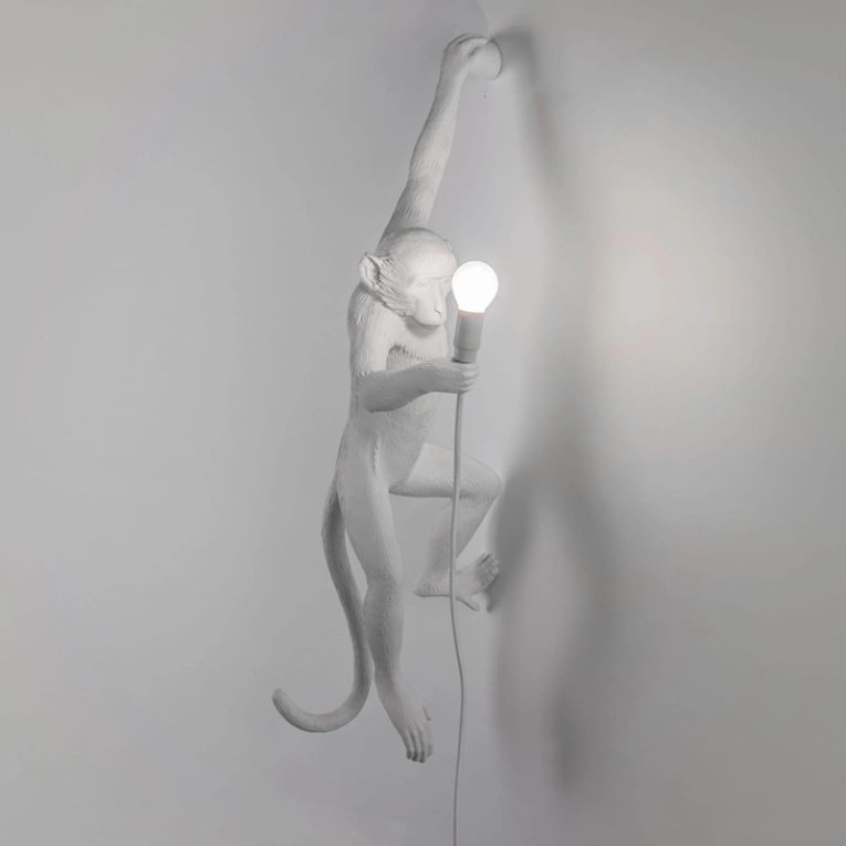 Applique MONKEY Hanging Blanc SELETTI