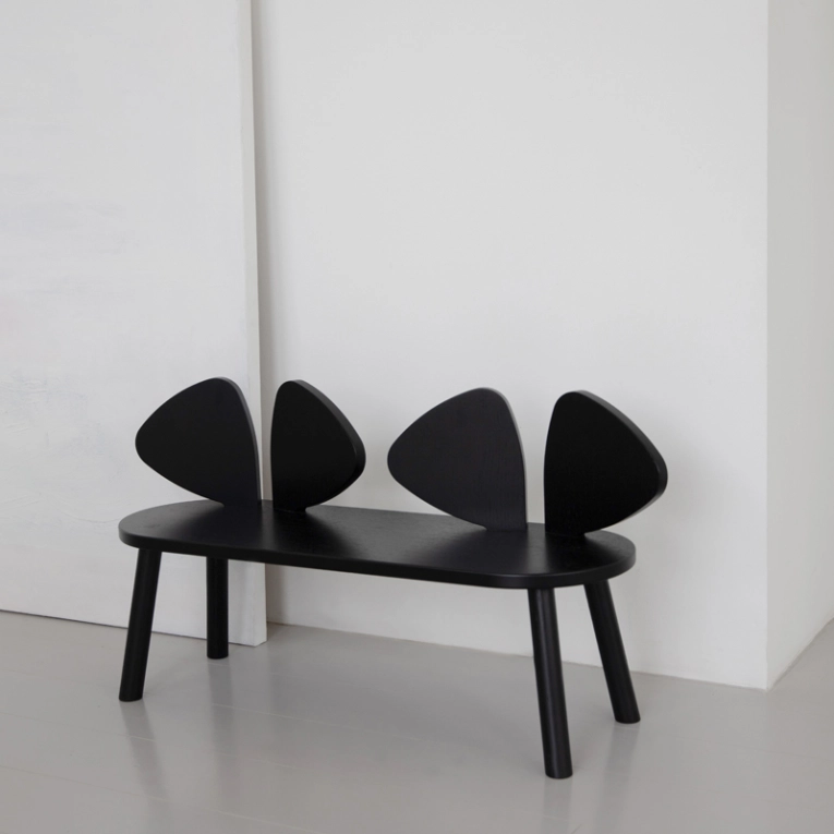 Siège enfant Banc enfant MOUSE 2 à 5 ans Noir NOFRED