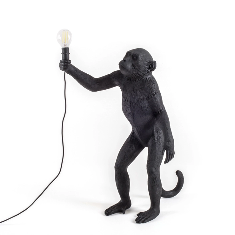 Lampe à poser MONKEY OUTDOOR Standing Noir SELETTI
