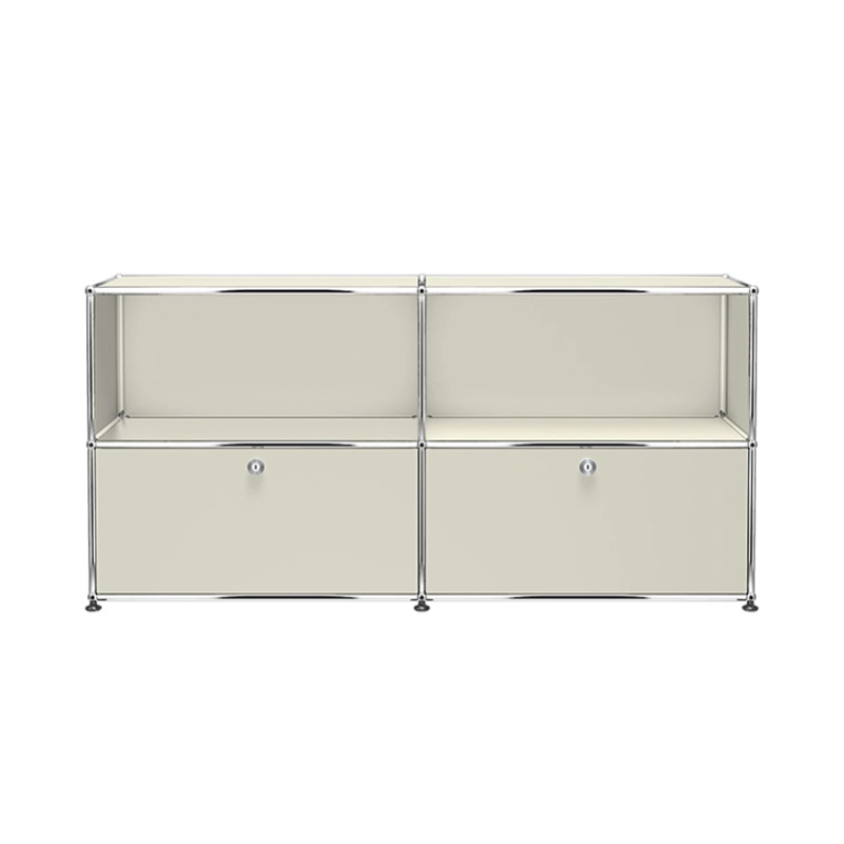 Meuble de rangement USM HALLER C2 Gris clair USM HALLER