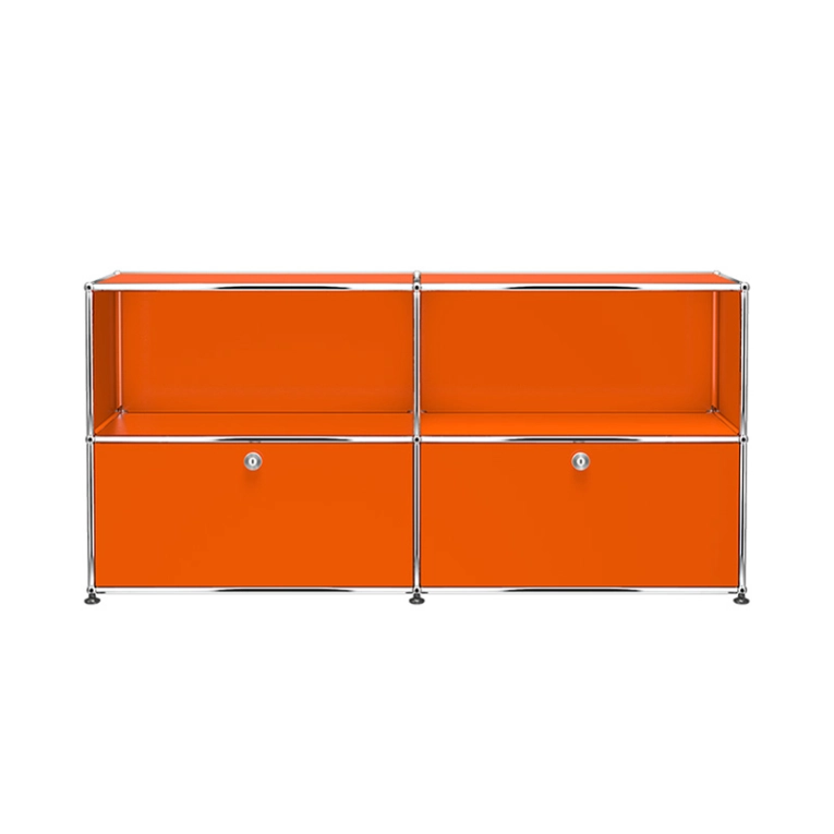 Meuble de rangement USM HALLER C2 Orange pur USM HALLER