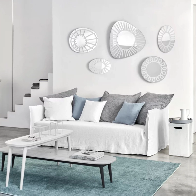 Miroir Miroir BRICK 98 Blanc GERVASONI