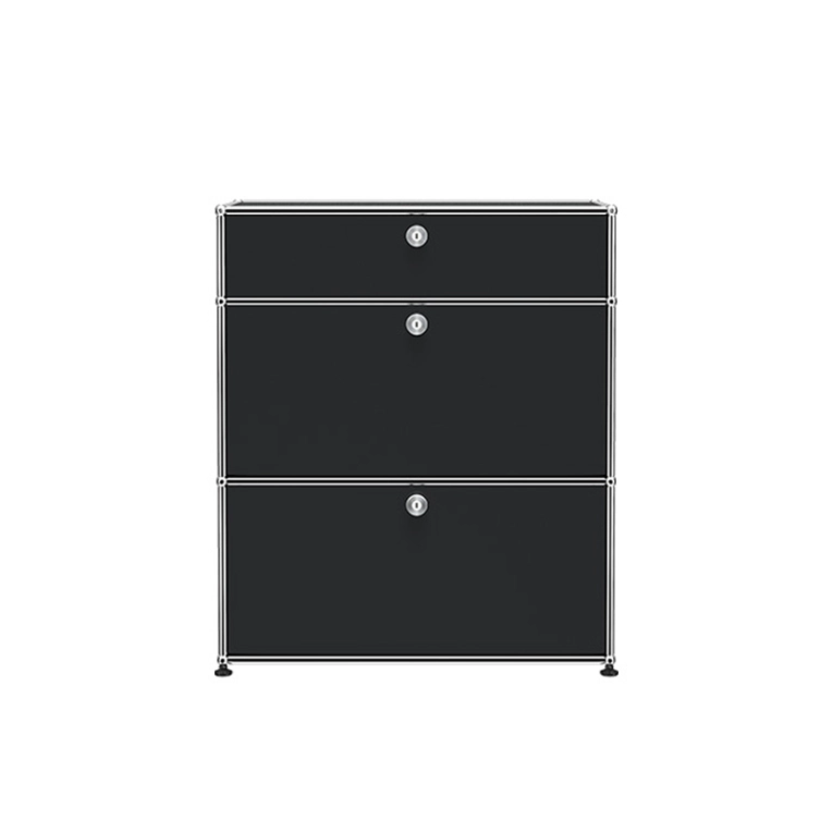 Meuble de rangement USM HALLER M25 Noir graphite USM HALLER