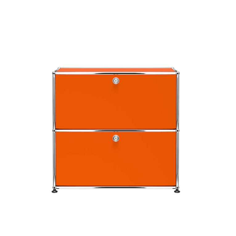 Meuble de rangement USM HALLER S2 Orange pur USM HALLER