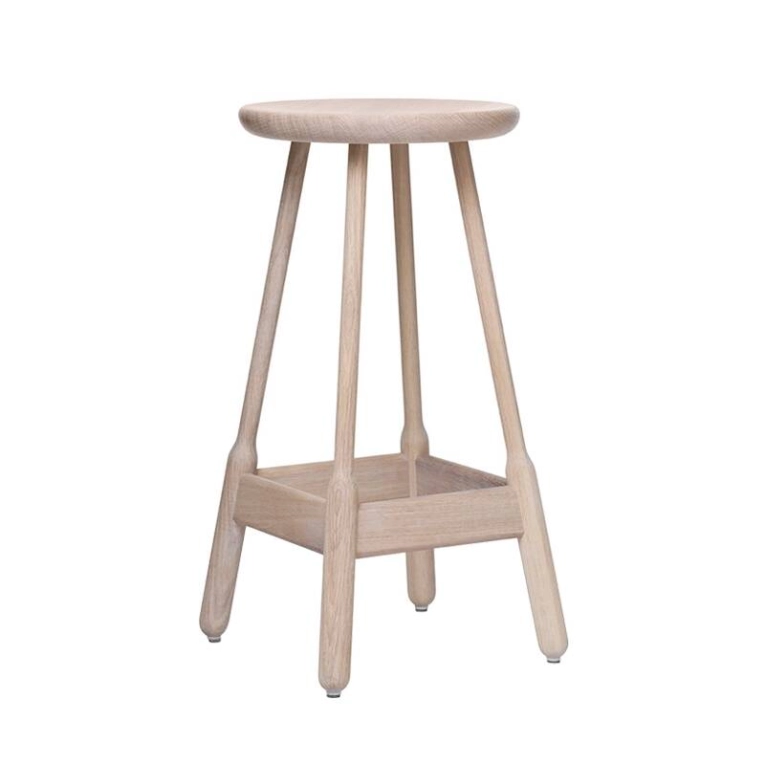 Tabouret haut ALBERT BAR STOOL Blanc MASSPRODUCTIONS