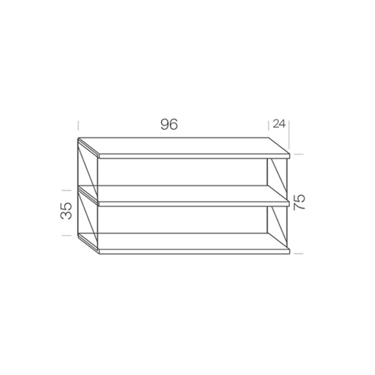 Etagère TRIA PACK Murale Ocre MOBLES 114