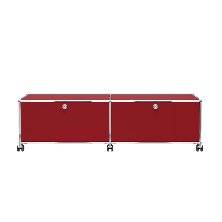 Meuble de rangement USM HALLER M61 Rouge rubis USM USM HALLER