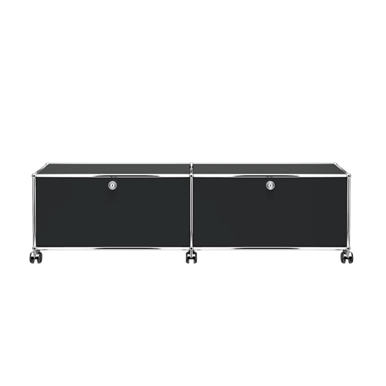Meuble de rangement USM HALLER M61 Noir graphite USM HALLER