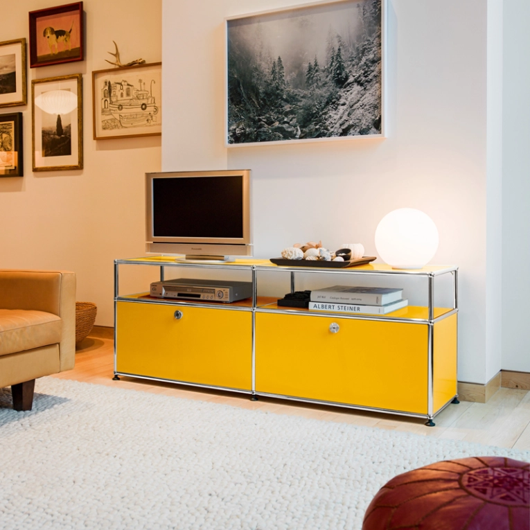 Meuble de rangement USM HALLER O2 Noir graphite USM HALLER