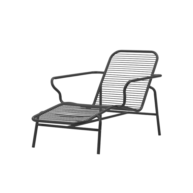 Bain de soleil, chaise longue et hamac Chaise longue VIG Noir Normann Copenhagen