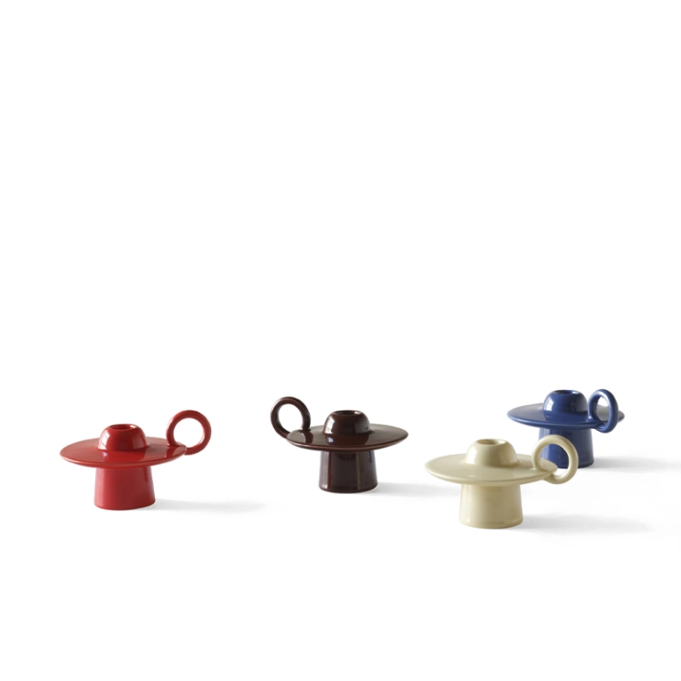 Photophore, bougeoir et bougie Bougeoir MOMENTO JH39 Rouge AND TRADITION