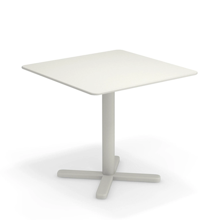 Table extérieur DARWIN 80x80 Blanc mat EMU