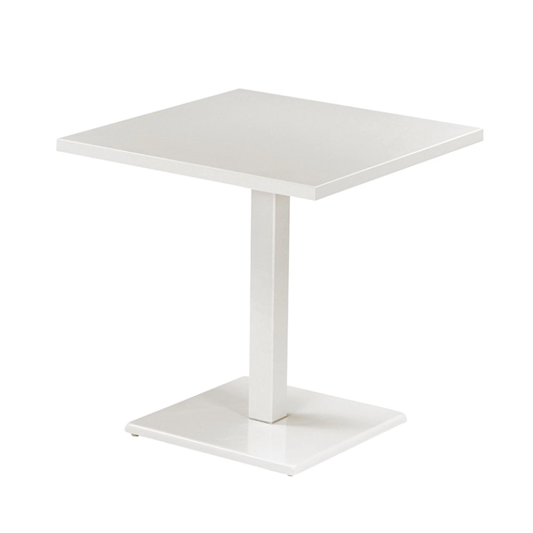 Table extérieur ROUND 70x70 Blanc mat EMU