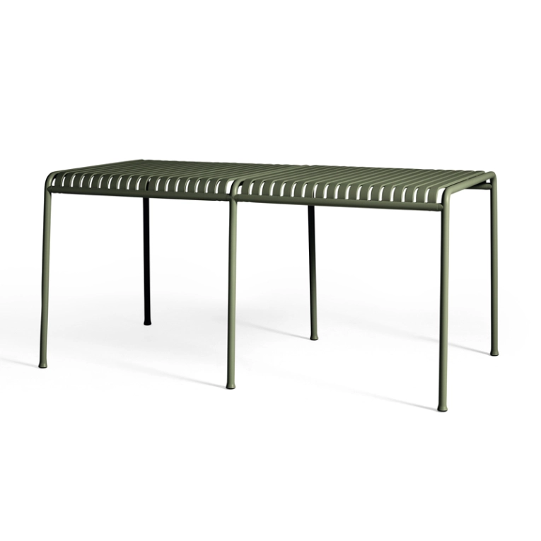 Table extérieur PALISSADE pied intermédiaire Olive HAY
