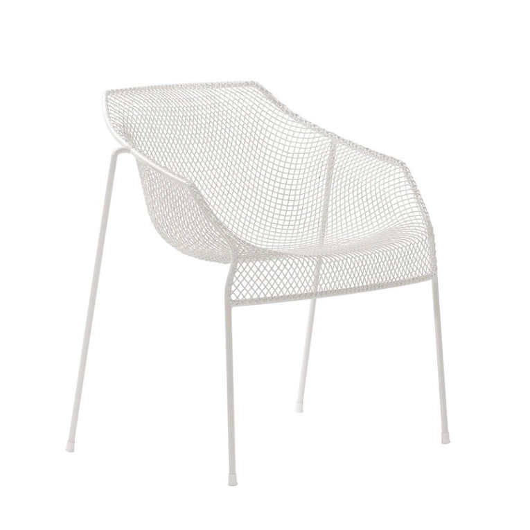 Chaise extérieur Petit fauteuil HEAVEN Blanc EMU