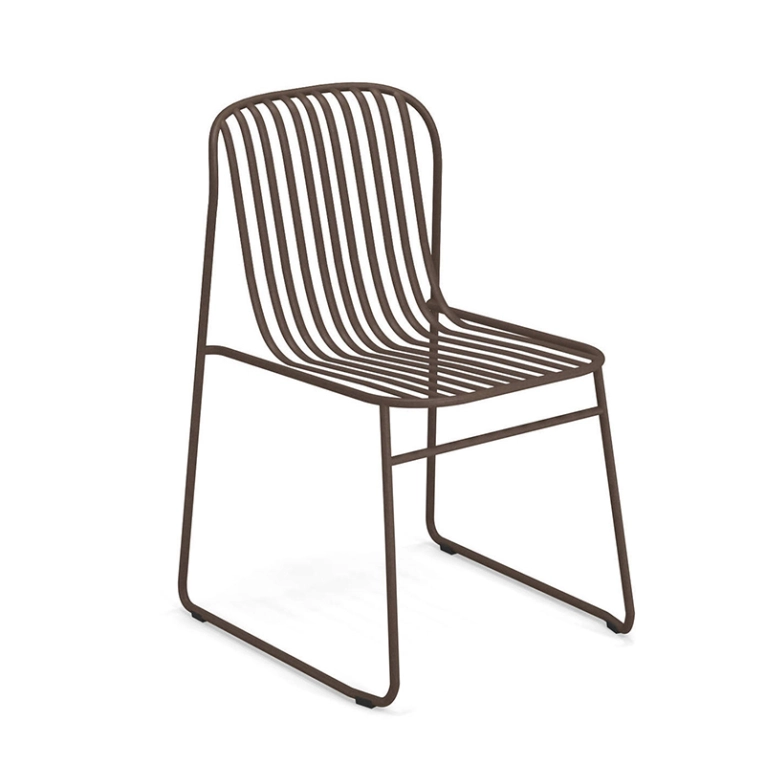 Chaise extérieur RIVIERA Marron d'Inde EMU