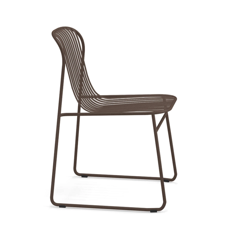 Chaise extérieur RIVIERA Marron d'Inde EMU