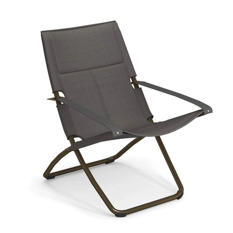 Bain de soleil, chaise longue et hamac SNOOZE COSY Bronze Poli / Gris Foncé EMU