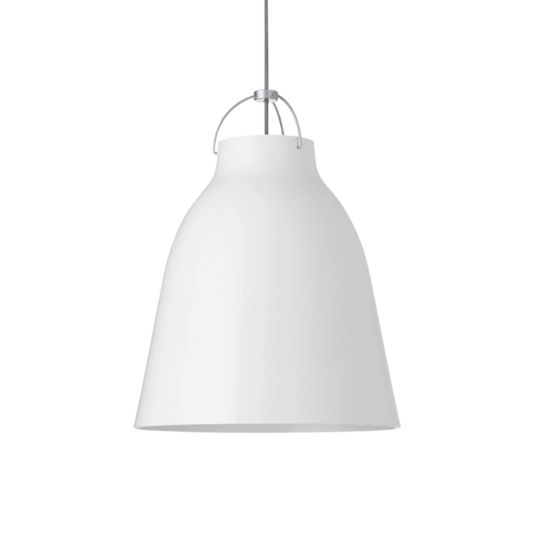 Suspension CARAVAGGIO P3 Blanc brillant/ câble gris FRITZ HANSEN