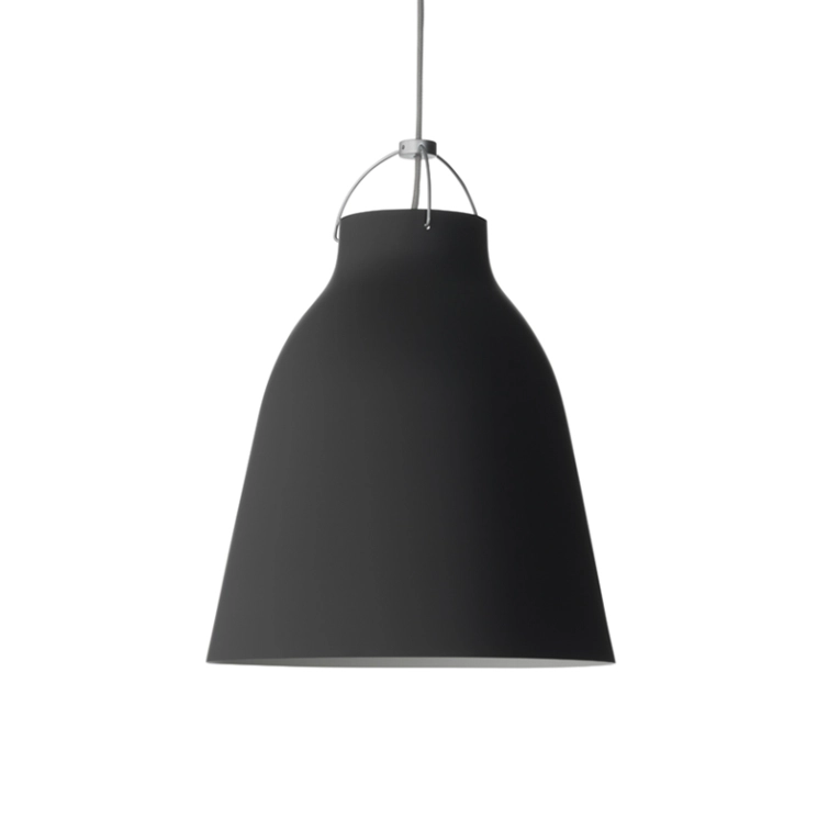 Suspension CARAVAGGIO P3 Noir mat/ câble gris FRITZ HANSEN