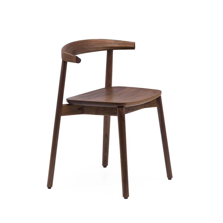Chaise ANDO Noyer danois huilé DE LA ESPADA