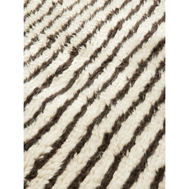 Tapis KAMI KNOTTED 80x120 Blanc cassé / Café FERM LIVING
