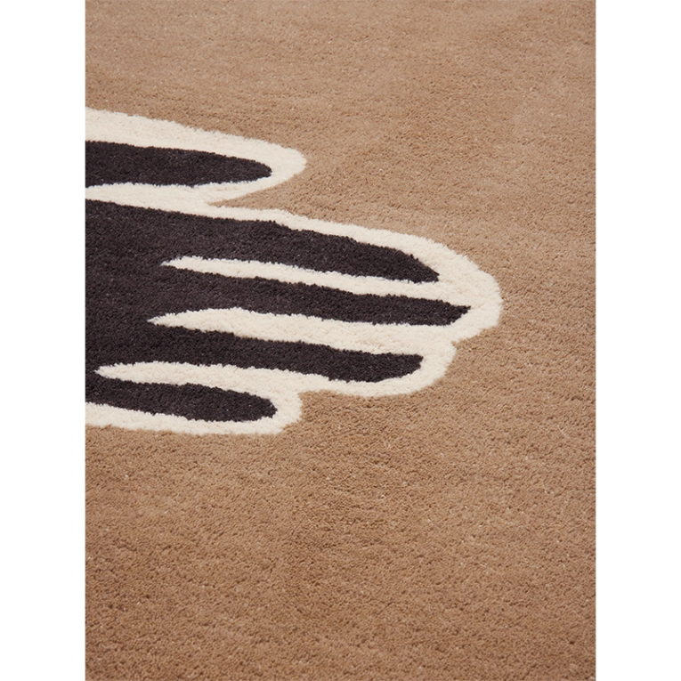 Tapis POSE 200x300 Blanc cassé / Café FERM LIVING