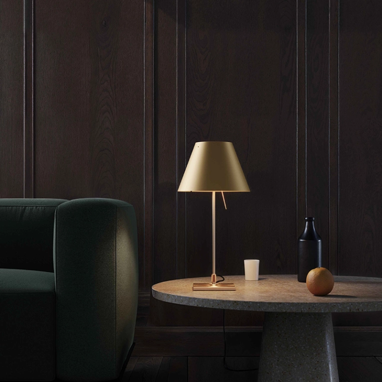 Lampe à poser COSTANZINA Laiton Laiton LUCEPLAN