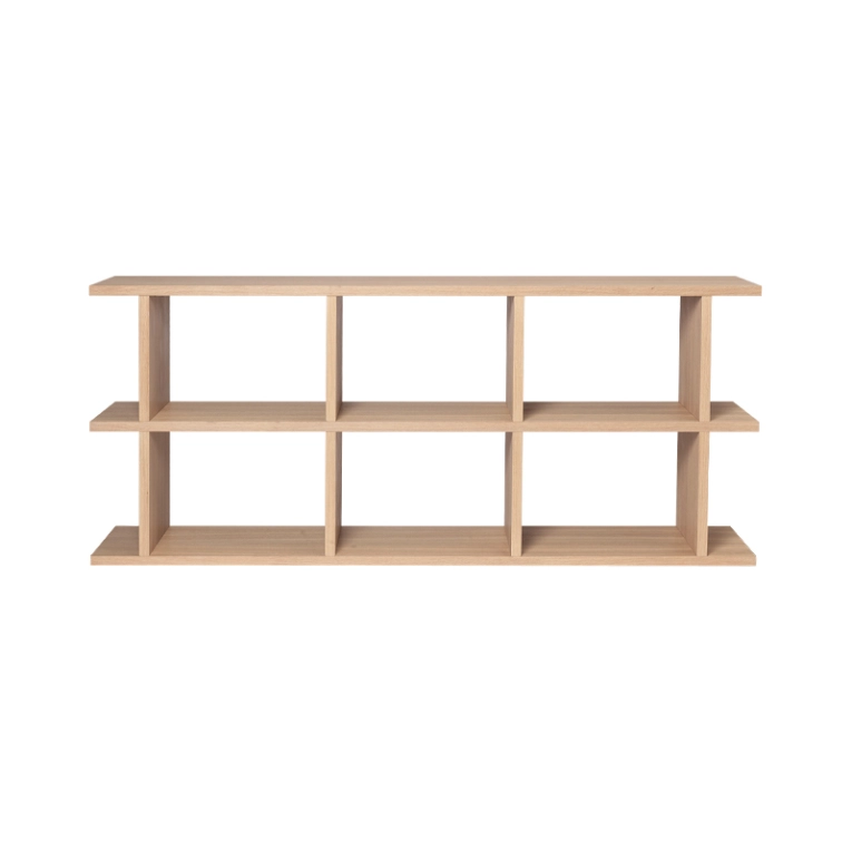 Etagère Bibliothèque KONA 3x2 Chêne naturel FERM LIVING