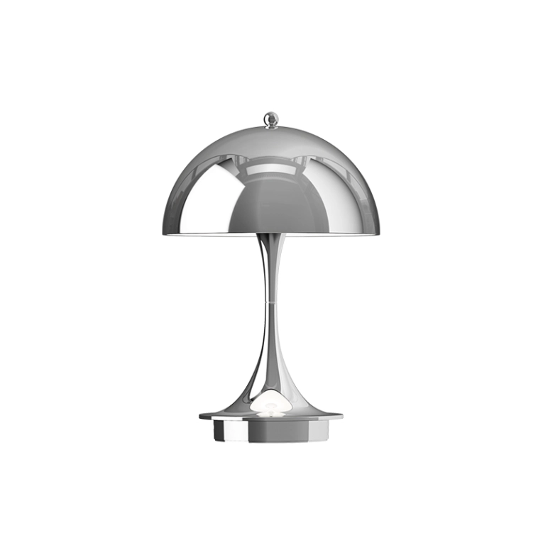 Lampe sans fil PANTHELLA 160 PORTABLE V3 Chrome LOUIS POULSEN