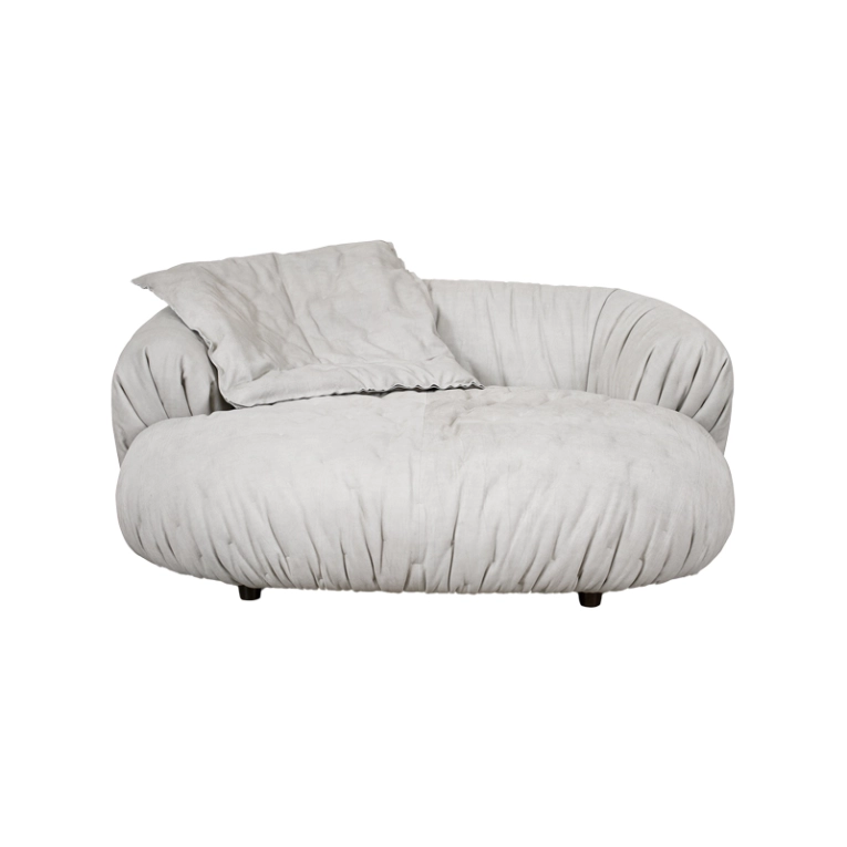Fauteuil ORTIGIA Blanc riz BAXTER MADE IN ITALY