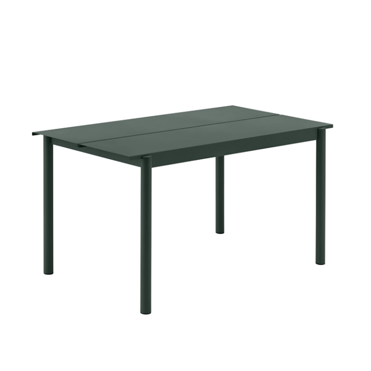 Table extérieur LINEAR STEEL Vert foncé MUUTO