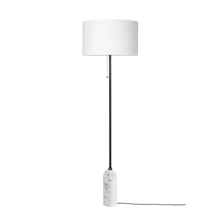 Lampadaire GRAVITY Marbre blanc GUBI