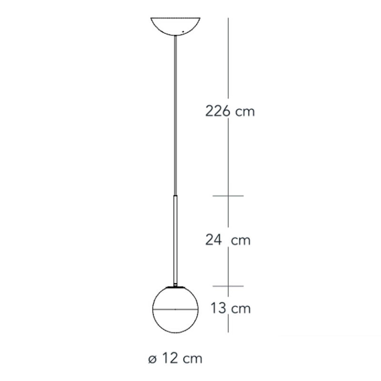 Suspension PALLINA Nickel FONTANA ARTE