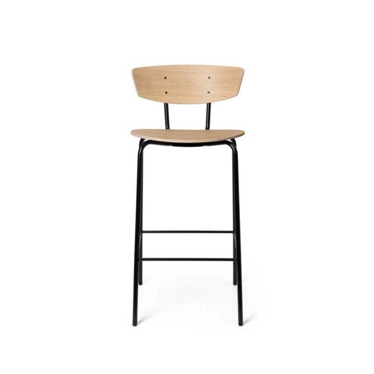 Tabouret haut HERMAN Chêne huilé blanchi FERM LIVING