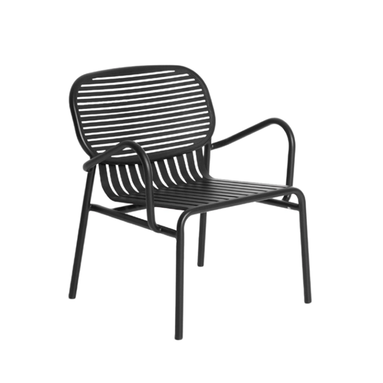 Fauteuil extérieur WEEK-END Noir PETITE FRITURE