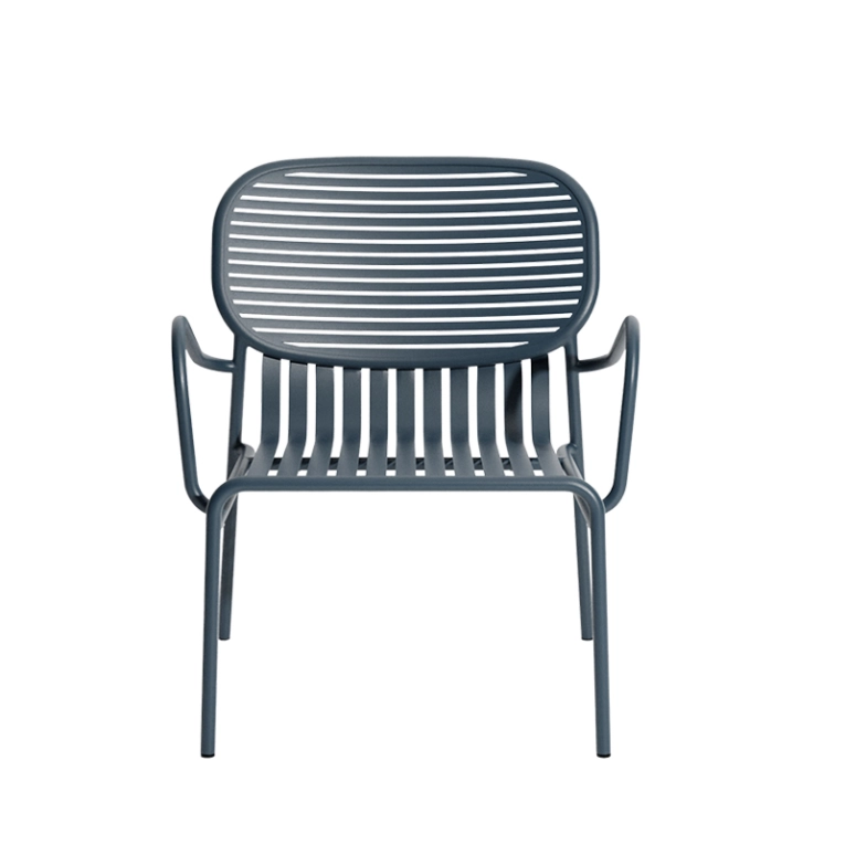 Fauteuil extérieur WEEK-END Gris bleu PETITE FRITURE