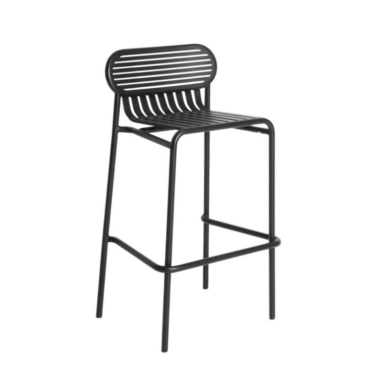 Tabouret haut WEEK-END Noir PETITE FRITURE