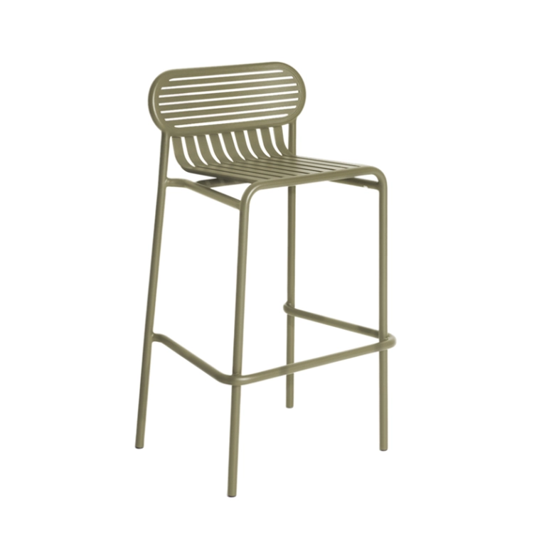 Tabouret haut WEEK-END Vert jade PETITE FRITURE