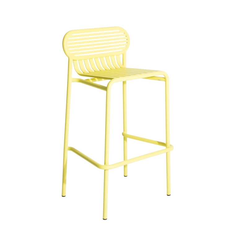 Tabouret haut WEEK-END Jaune PETITE FRITURE