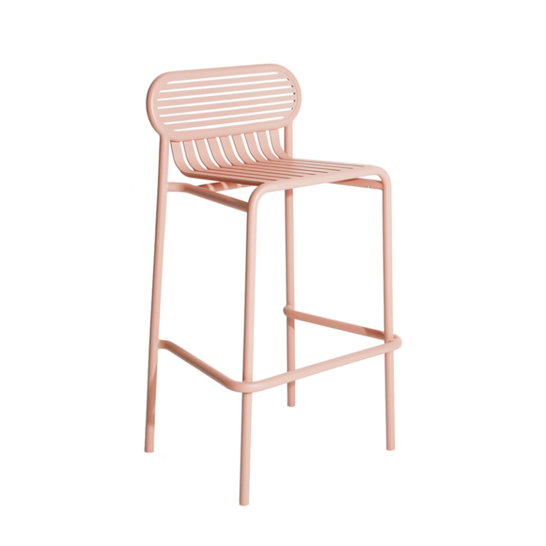 Tabouret haut WEEK-END Rose PETITE FRITURE