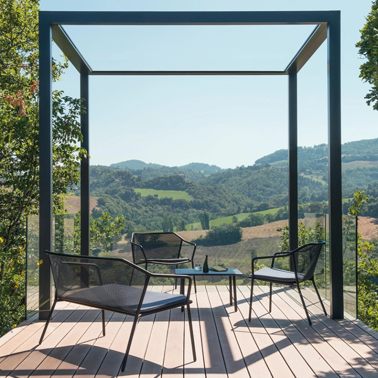 Canapé extérieur DARWIN Marron d'Inde EMU