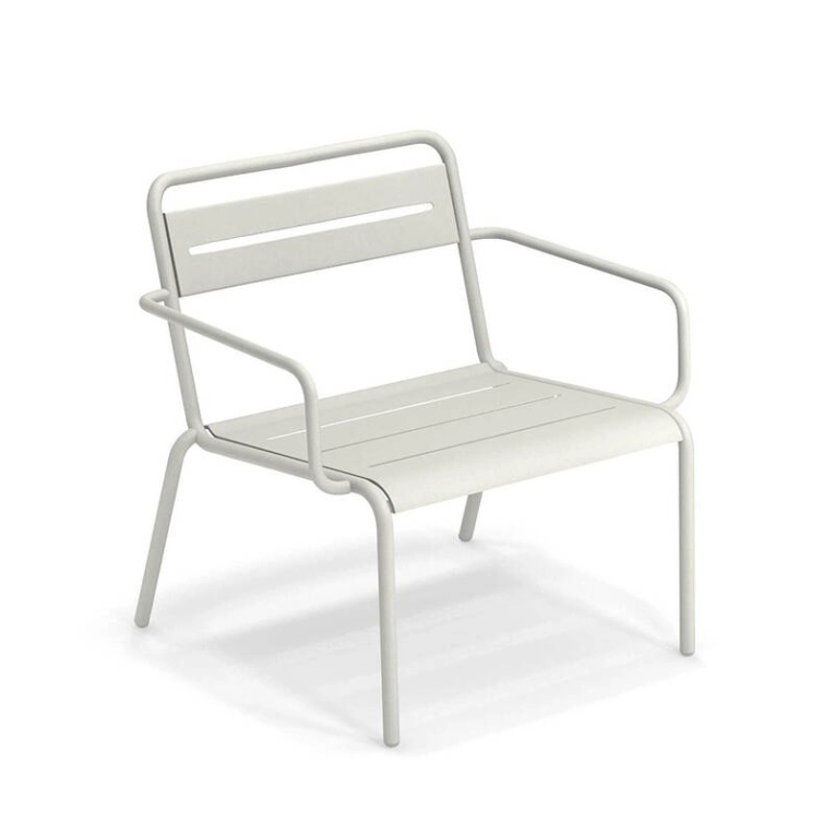 Fauteuil extérieur STAR Blanc mat EMU