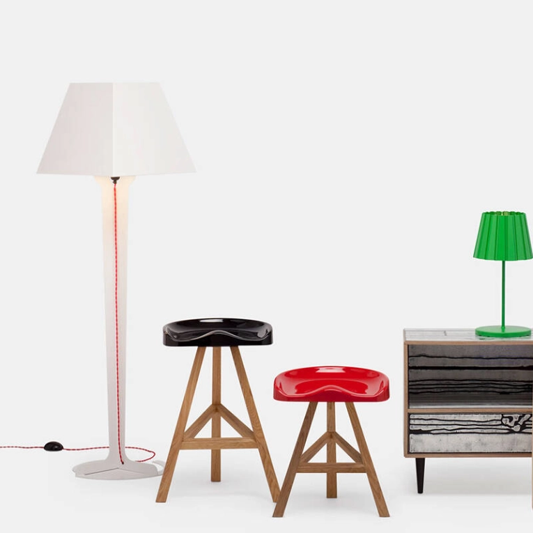 Tabouret haut HEIDI Blanc ESTABLISHED & SONS