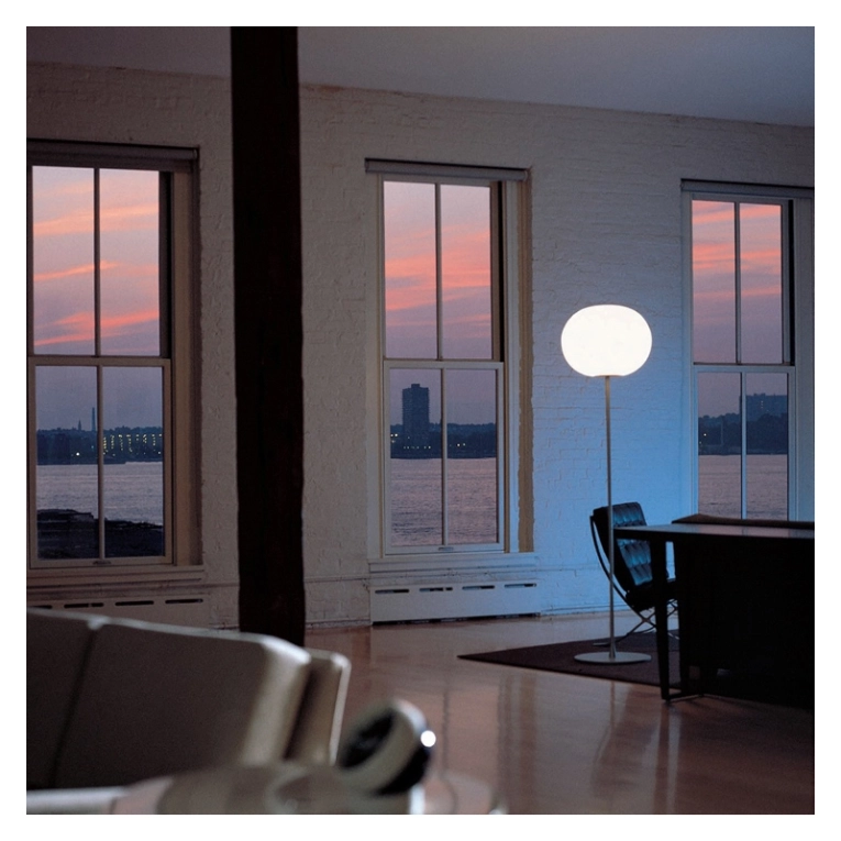 Lampadaire GLO-BALL F3 Gris métallisé FLOS