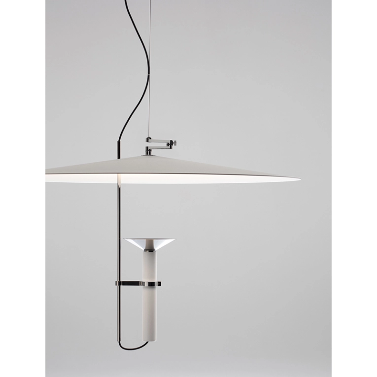 Suspension LUNA Blanc/ chrome STILNOVO